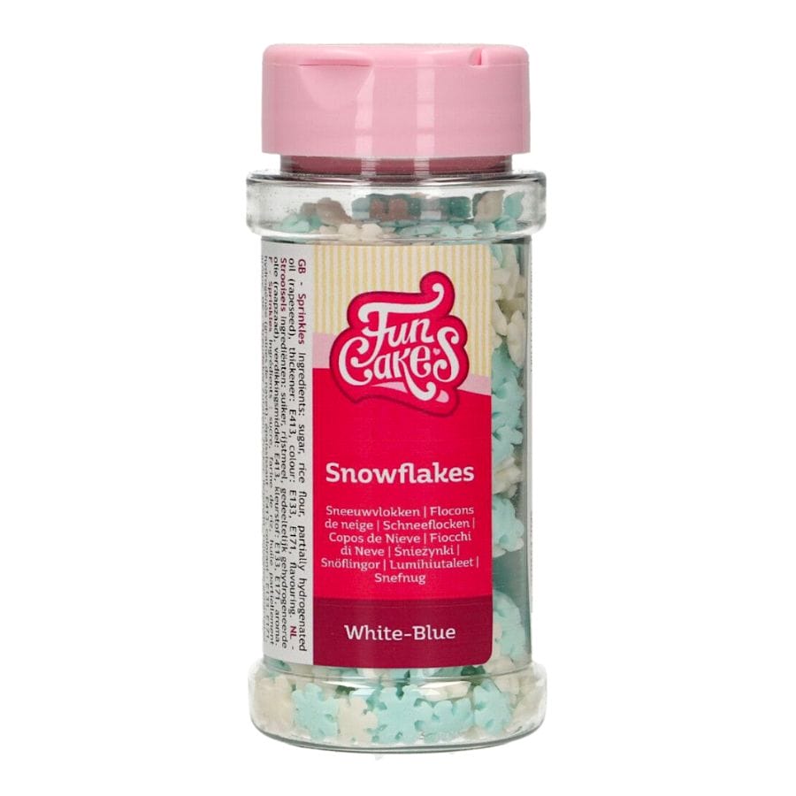 SPRINKLES FUNCAKES - COPOS DE NIEVE AZULES Y BLANCOS 50 G - Imagen 2