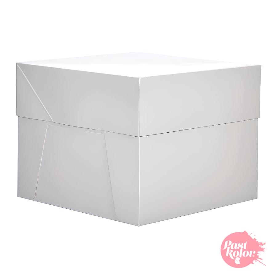 CAJA PARA TARTA RECTANGULAR BLANCA - 45 CM