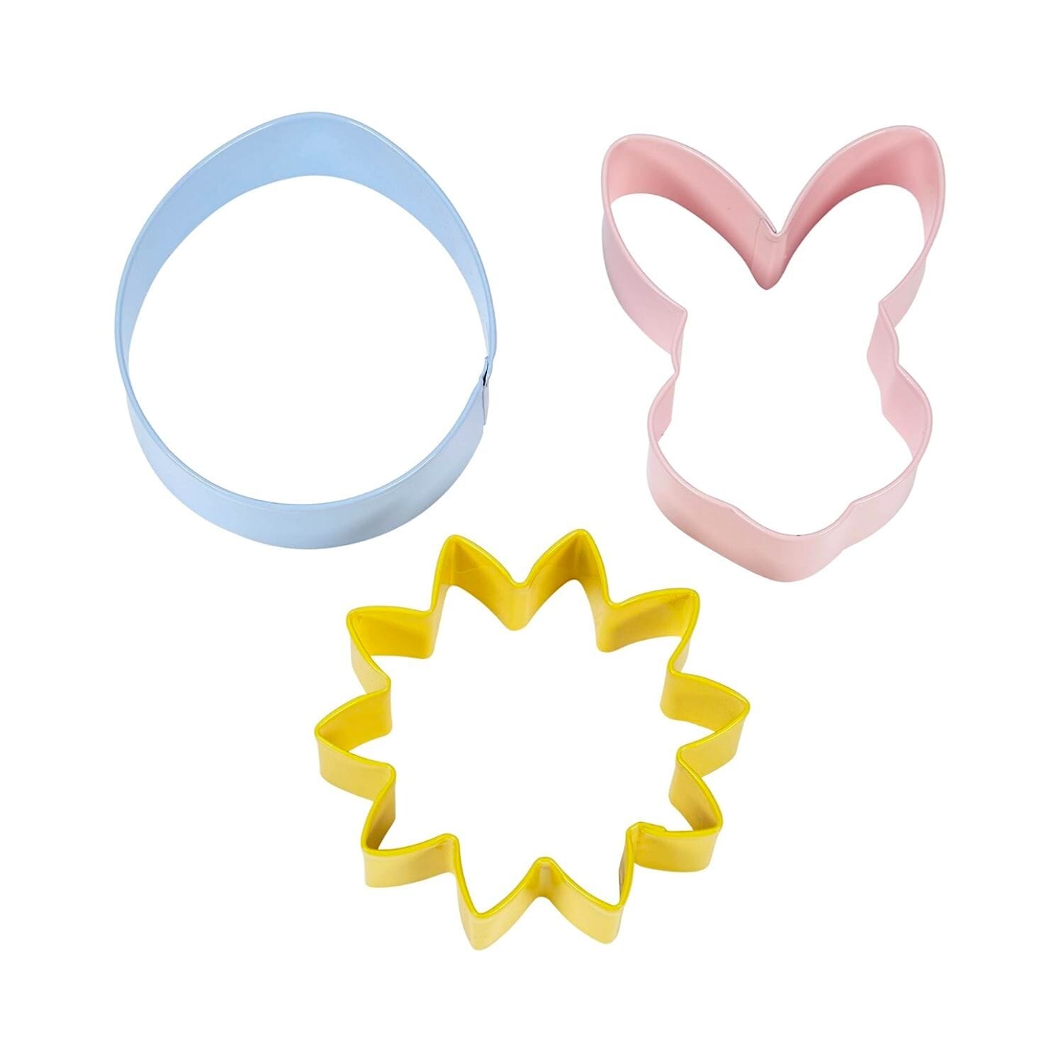 SET CORTADORES WILTON - FLOR / CONEJO / HUEVO DE PASCUA - Imagen 2